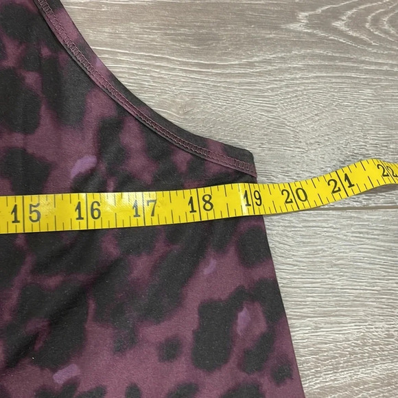 All In Motion Sleeveless Athletic Tank Black Purple Leopard Print M - Picture 11 of 14